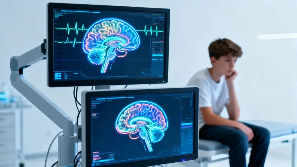 Double regard sur le cerveau : Comment deux scanners révèlent l&rsquo;anxiété future des adolescents