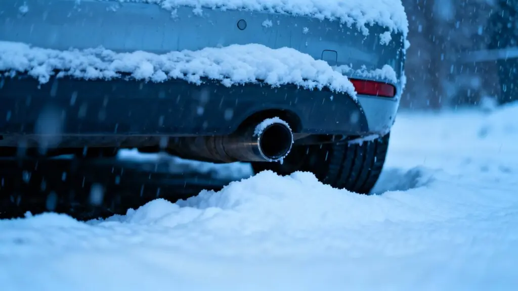 Attention danger sous la neige : pourquoi laisser tourner votre moteur peut vous tuer en quelques minutes