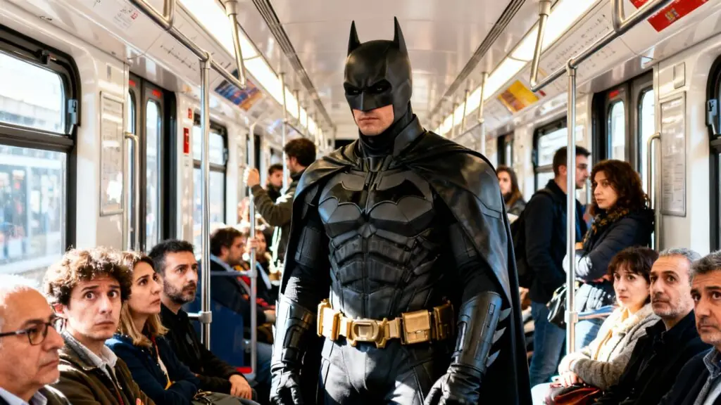La présence de Batman dans le métro rendrait-elle les passagers plus altruistes ? Ce que dit une étude scientifique surprenante