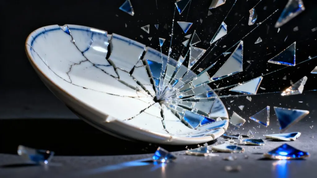 L&rsquo;étonnante logique derrière une assiette cassée : la physique connaît d&rsquo;avance la taille des fragments
