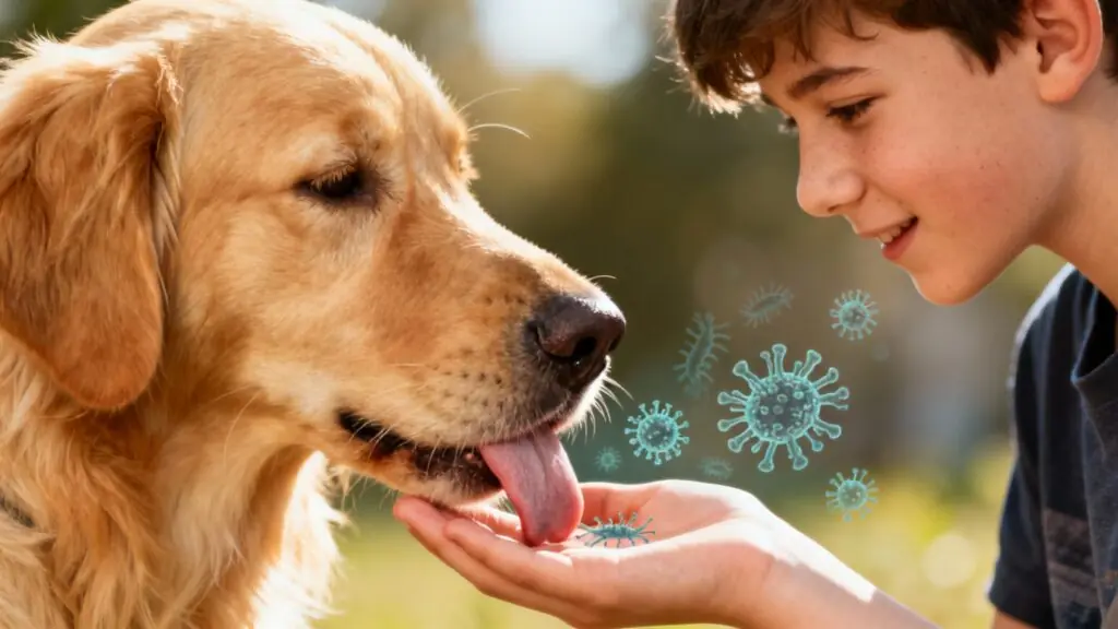 L&rsquo;incroyable secret du chien pour la santé mentale de nos adolescents : la science parle de salive et de bactéries