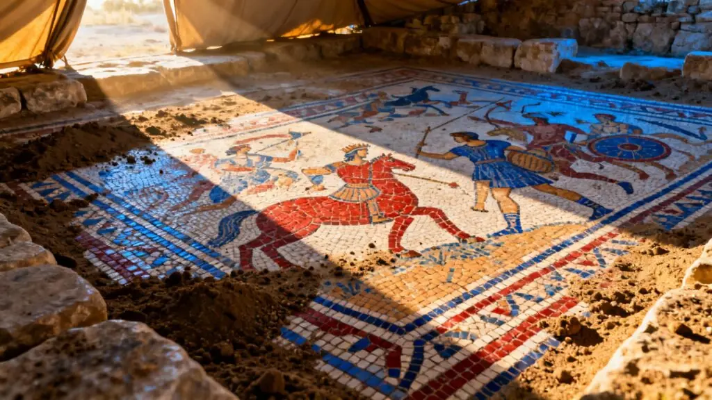 Une mosaïque en Angleterre révèle une Guerre de Troie oubliée, bien loin du récit d&rsquo;Homère
