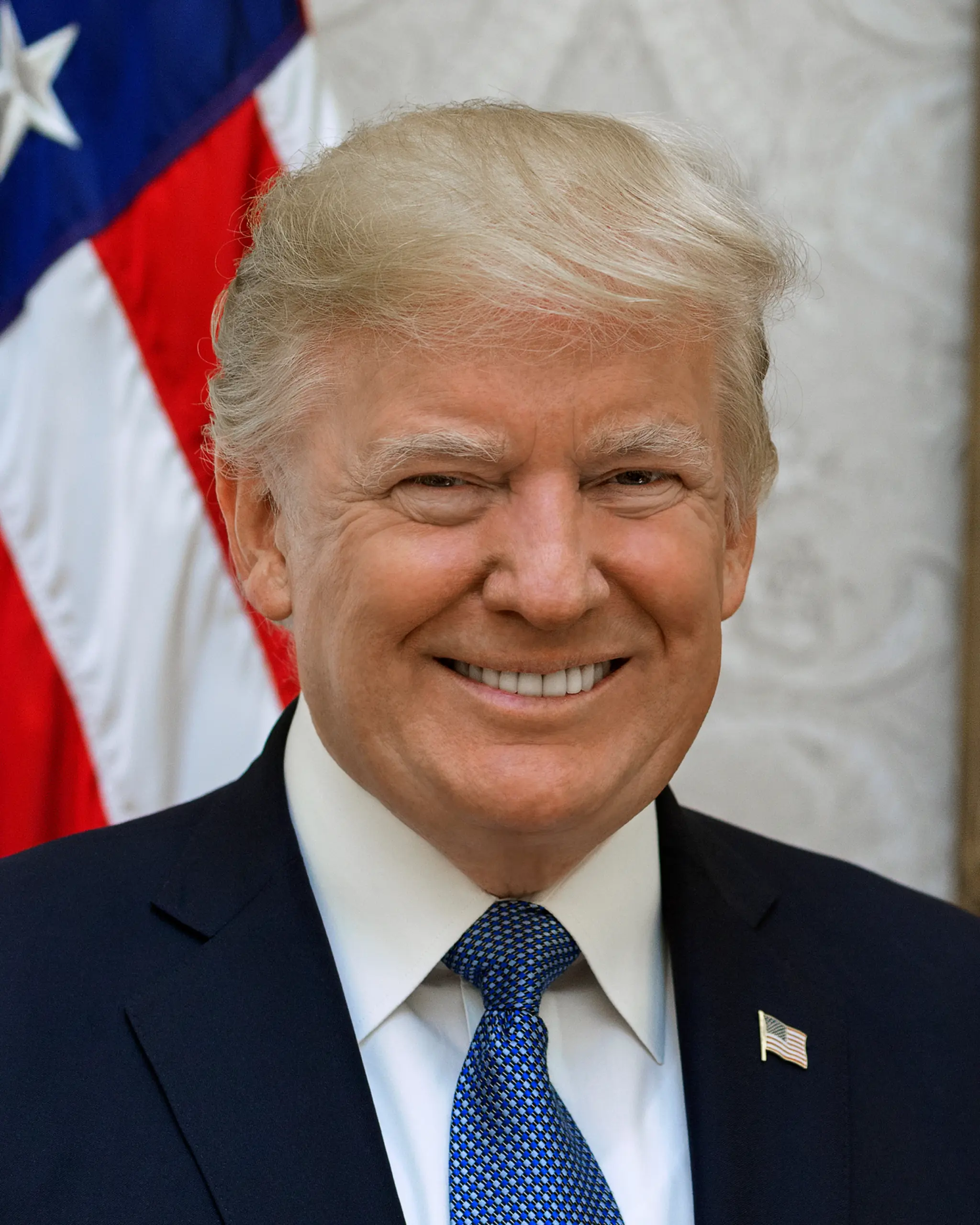 Donald Trump, Président des États-Unis, lors d'un rassemblement ou à la Maison Blanche.