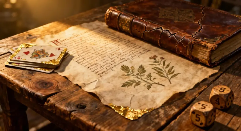 Un mystérieux manuscrit médiéval trouve une explication inattendue dans un simple jeu de dés et de cartes