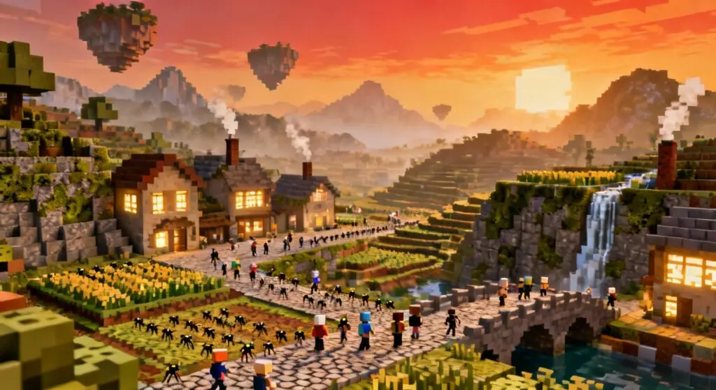 Quand un millier d&rsquo;IA bâtissent leur propre village, une civilisation imprévue naît