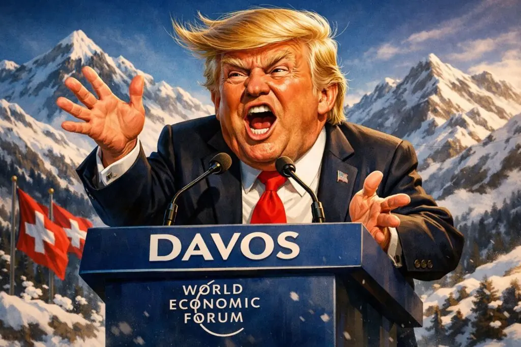 Davos 2026 : Trump règle ses comptes avec Carney et lorgne toujours sur le Groenland