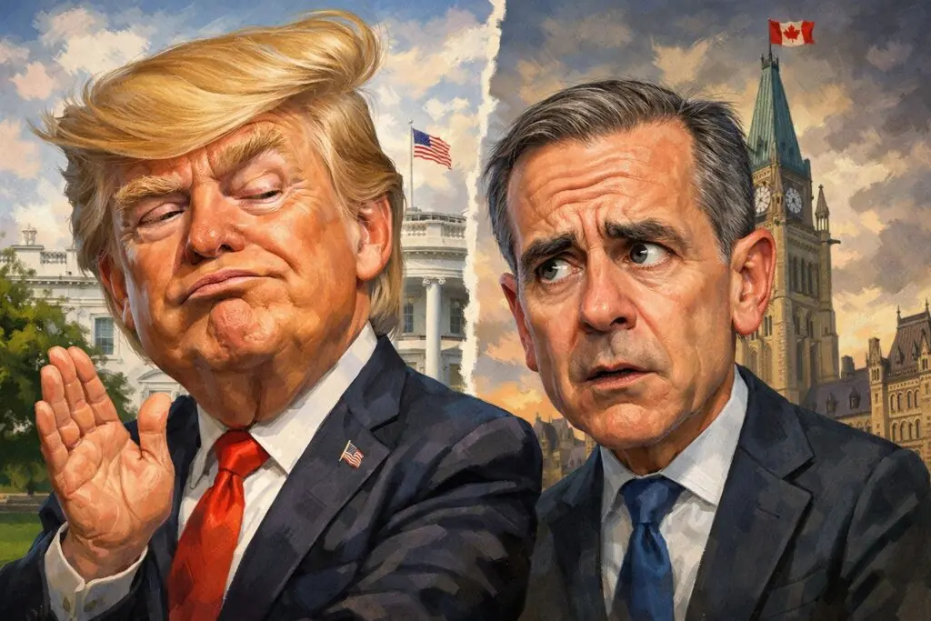 Coup de froid diplomatique : Trump claque la porte du « Conseil de paix » au nez de Carney