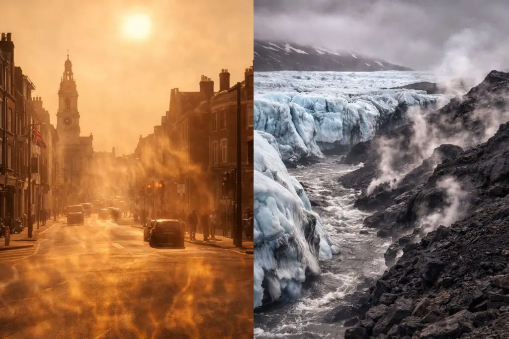 2025 : L&rsquo;Année bascule du climat, entre tecords de chaleur et réveil géologique